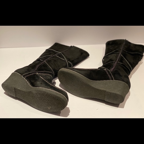 ARTICA All suede black high boots - Picture 6 of 9